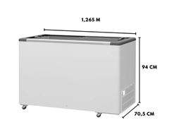 CONSERVADOR HORIZONTAL DUPLA-AÇÃO 411L - PORTA DE VIDRO