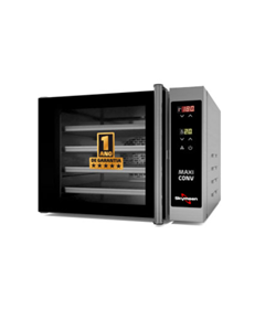 FORNO TURBO ELETRICO COMPACTO, SEM VAPOR COM 4 ASSADEIRAS