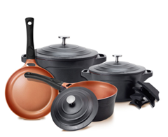 JOGO DE PANELAS PREMIER BLACK LE COOK