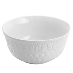 SALADEIRA DE PORCELANA NEW BONE ANGEL BRANCA 8384 - LYOR