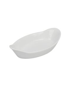 TRAVESSA OVAL COM ALÇA 20CM PORCELANA SCHMIDT CLS-058