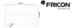 DIVISÓRIA FRICON IHB 568 BRANCA — ACESSÓRIO ORIGINAL PARA ILHA ICED 568 DA FRICON