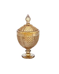 POTICHE C/PE PERSEU AMBAR 15X28CM-7227