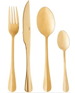 FAQUEIRO 24PC POSITANO DOURADO - 1330