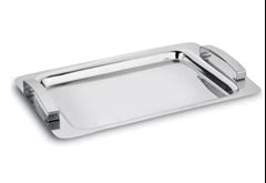 BANDEJA C/ALCA INOX 36X24CM - 560