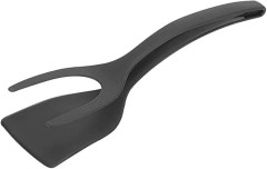 ESPÁTULA MULTIFUNCIONAL RESISTENTE AO CALOR DE NYLON PRETA 30,5CM