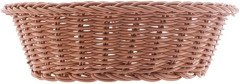 CESTA REDONDA DE RATTAN PLÁSTICO 21CM X 7CM