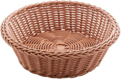 CESTA REDONDA DE RATTAN PLÁSTICO 21CM X 7CM