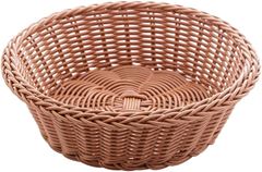 CESTA REDONDA DE RATTAN PLÁSTICO 21CM X 7CM
