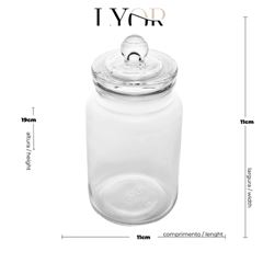 POTE VIDRO C/TAMPA ARENA 750ML - 7532