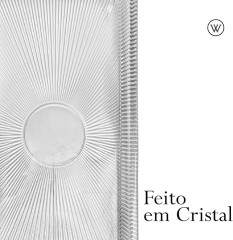 TRAVESSA LINES 27,5CM X 14CM X 2,5CM CRISTAL