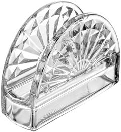 PORTA GUARDANAPOS DE CRISTAL SUN 13CM X 4,5CM X 9CM
