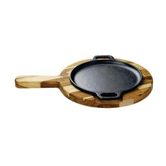 CHAPA DE FERRO REDONDA 20CM SUPORTE MADEIRA (6946) FUNDIÇÃO SANTANA