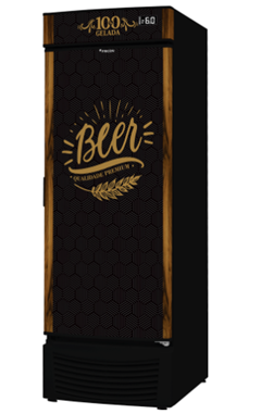 CONSERVADOR VERTICAL DE CERVEJAS 565L - PORTA DE CHAPA 