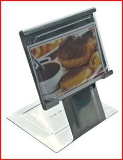 MINI DISPLAY 4,5X5,8CM PORTA ETIQUETA EM NOX 600298
